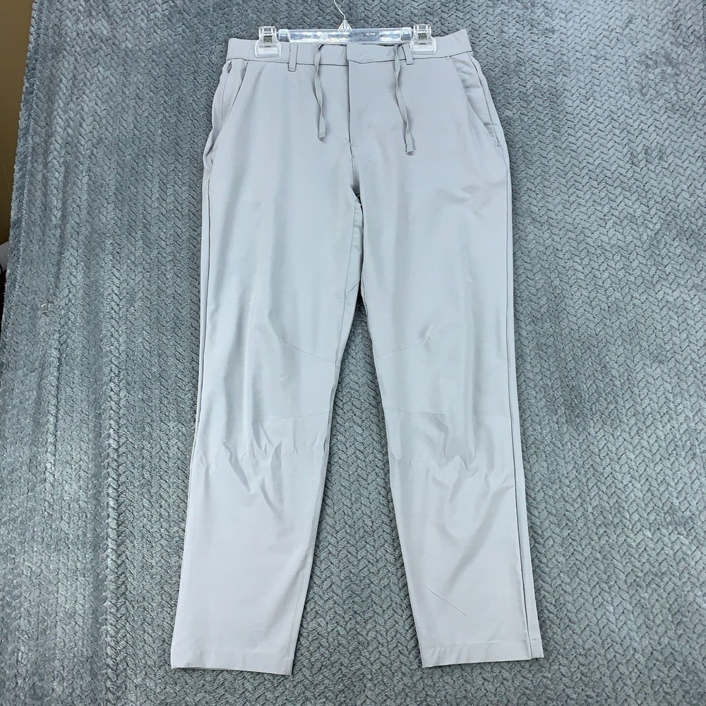Fabletics The Only Pants Performance Men's Size Medium (Fits 32x28) Gray Stretch